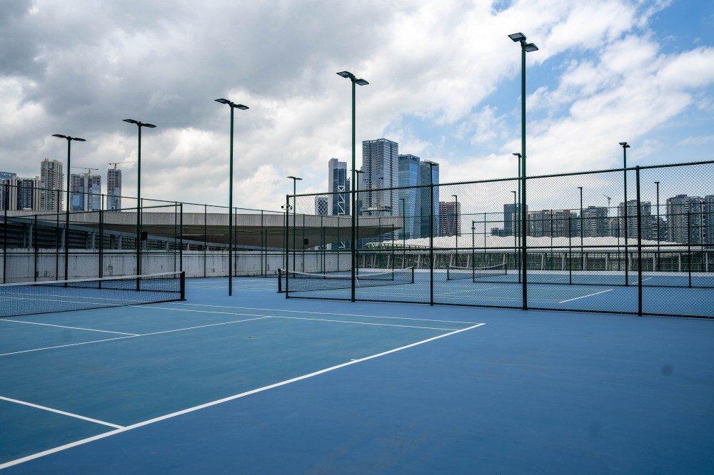 网球场PE包塑围网