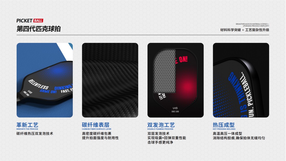 匹克球拍尺寸演变：从木制拍到现代碳纤维拍